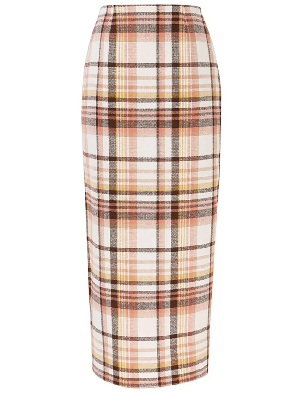 ZIMMERMANN Matchmaker Check Pencil Skirt-Women In Focus
