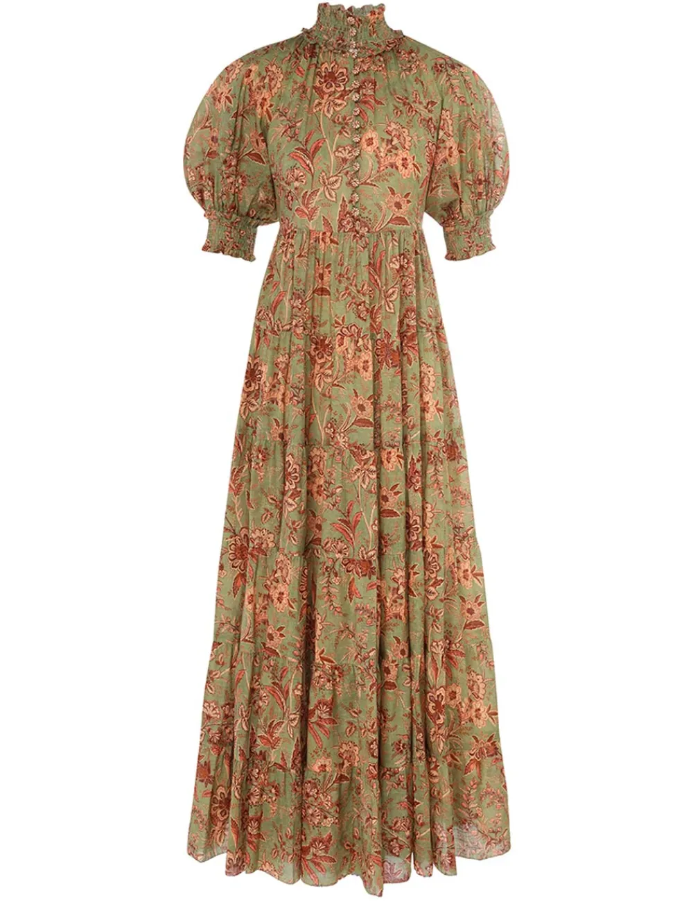 ZIMMERMANN Junie Tiered Swing Maxi Dress-Women Clothing