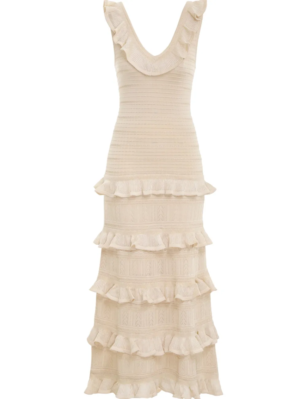 ZIMMERMANN Luminosity Ruffle Tank Dress-Women Luminosity