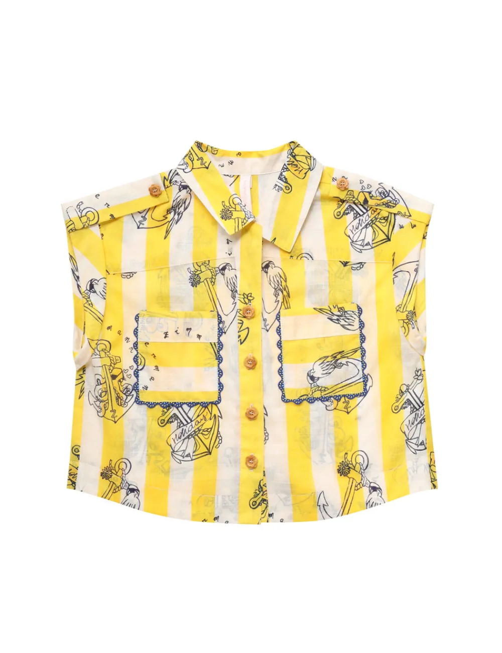 ZIMMERMANN Alight Pocket Shirt-Women Clothing