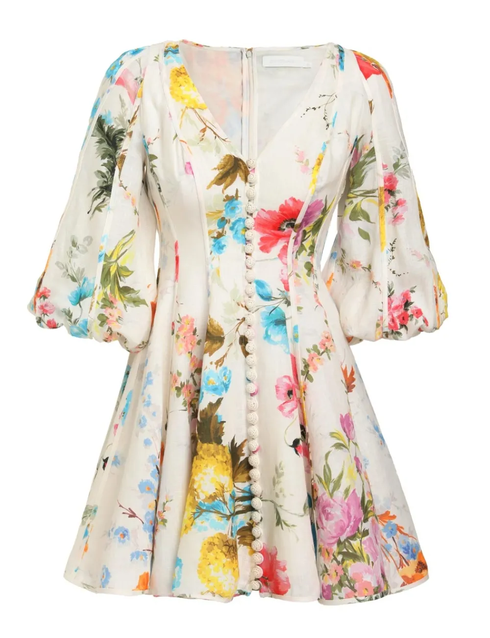 ZIMMERMANN Halcyon Panelled Mini Dress-Women Dresses & Coverups