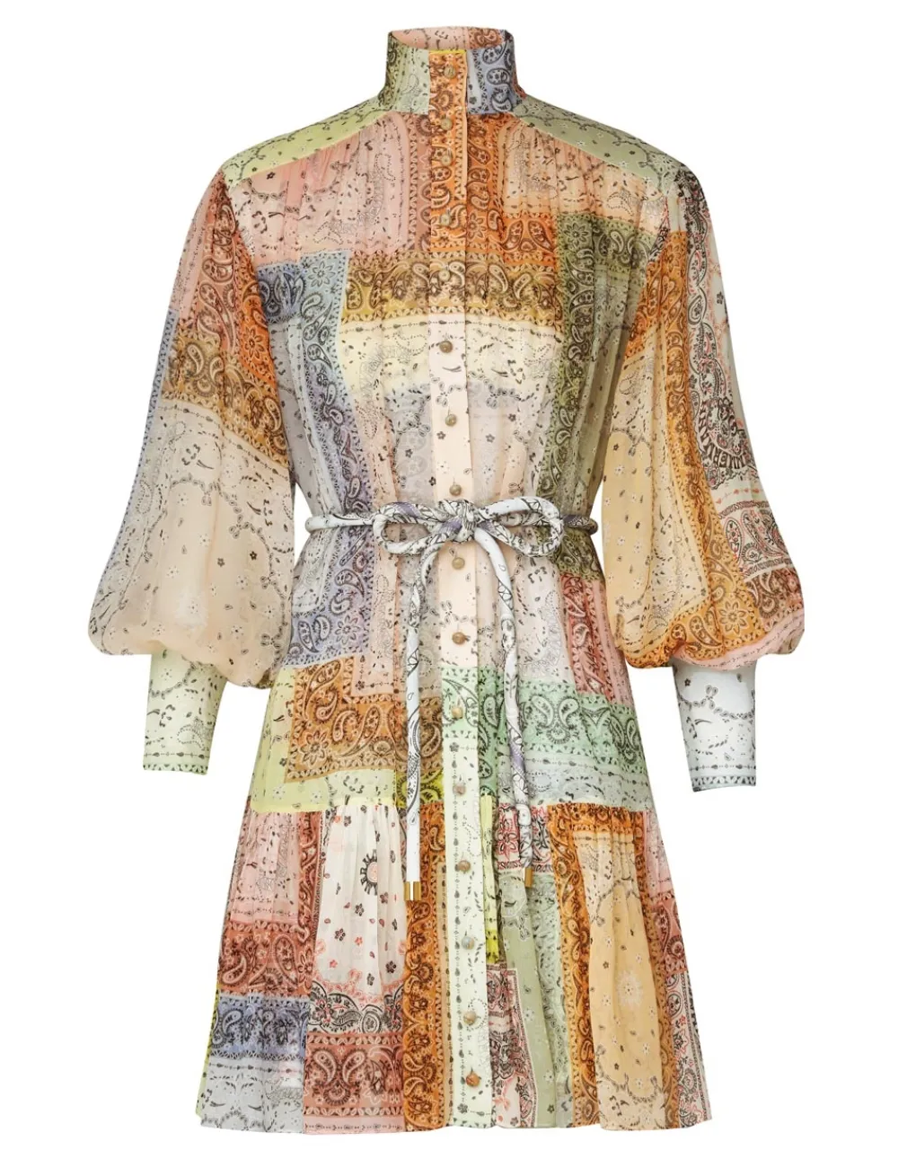 ZIMMERMANN Matchmaker Lantern Mini Dress-Women Dresses