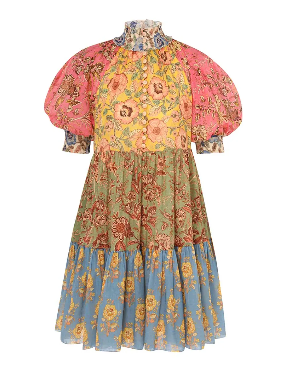 ZIMMERMANN Junie Lantern Mini Dress-Women Dresses & Coverups