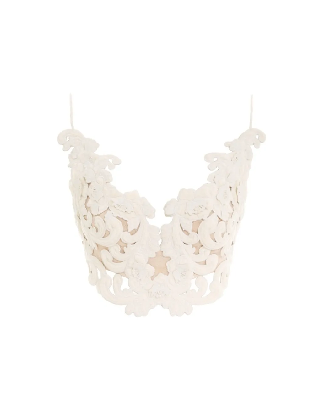 ZIMMERMANN Sensory Velvet Lace Bodice-Women Form & Light