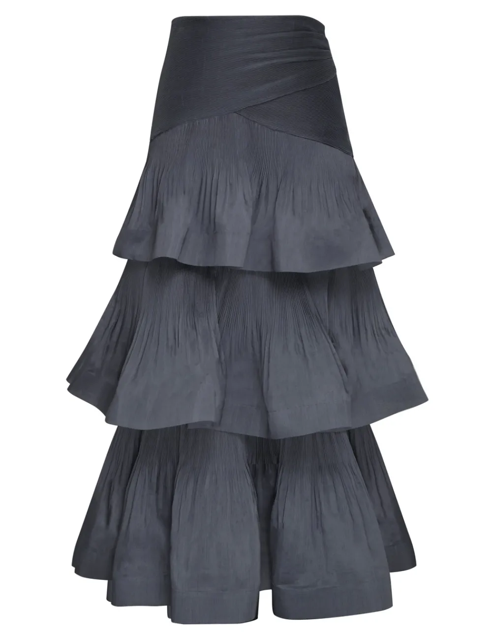 ZIMMERMANN Pleated Tiered Skirt-Women Luminosity