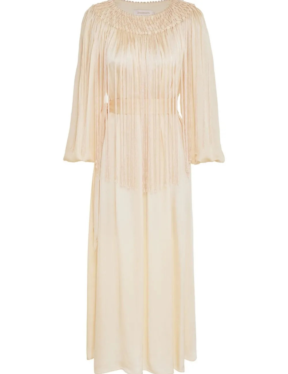 ZIMMERMANN Lyrical Fringe Midi Dress-Women Clothing