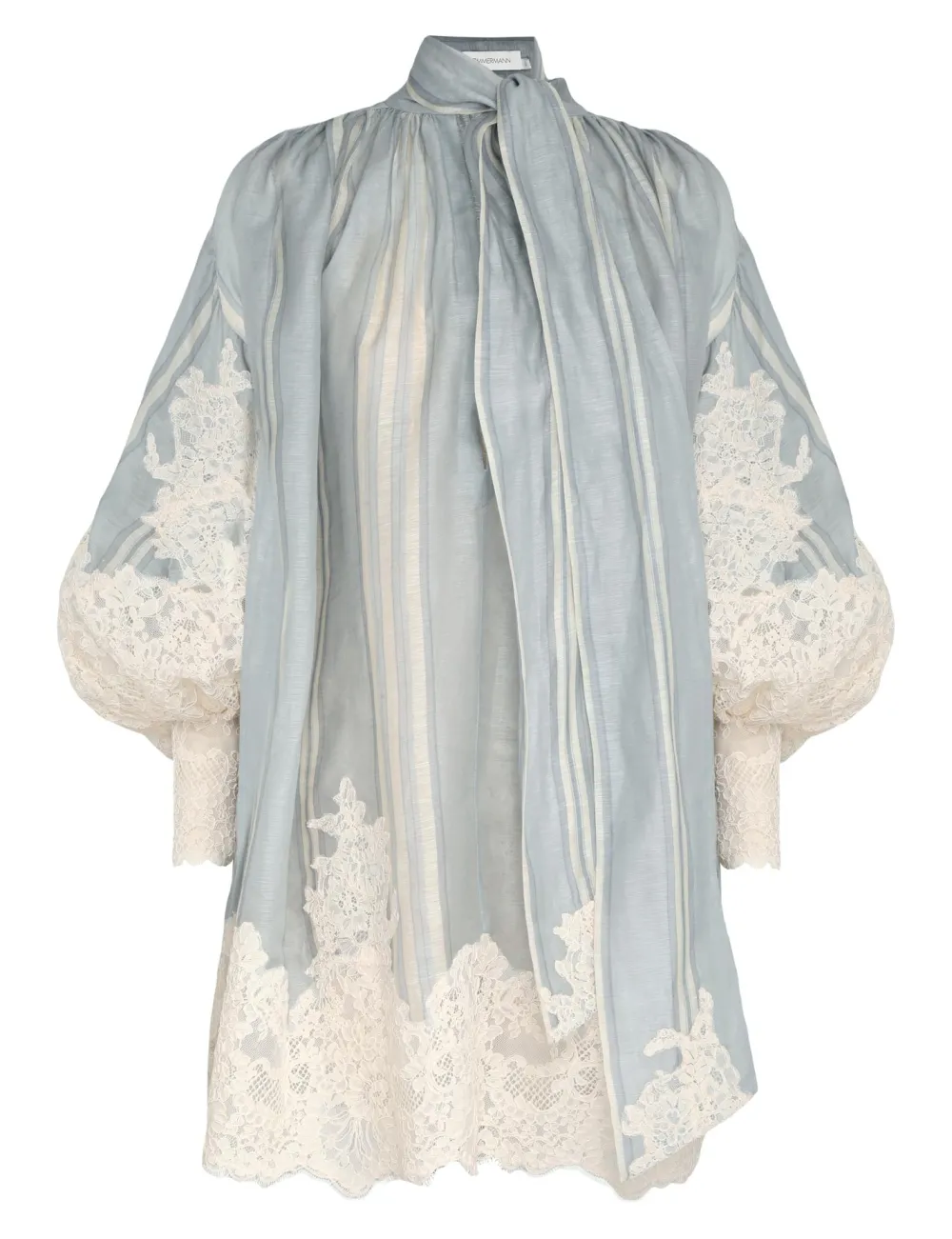 ZIMMERMANN Lyrical Lace Edge Tie Mini-Women Clothing