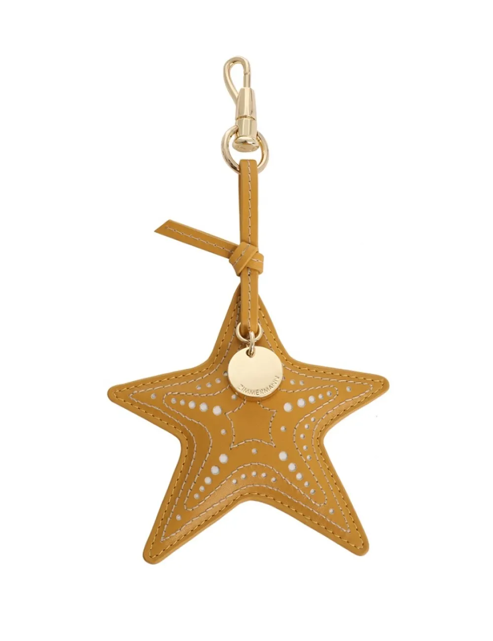 ZIMMERMANN Leather Starfish Key Charm-Women Keychains