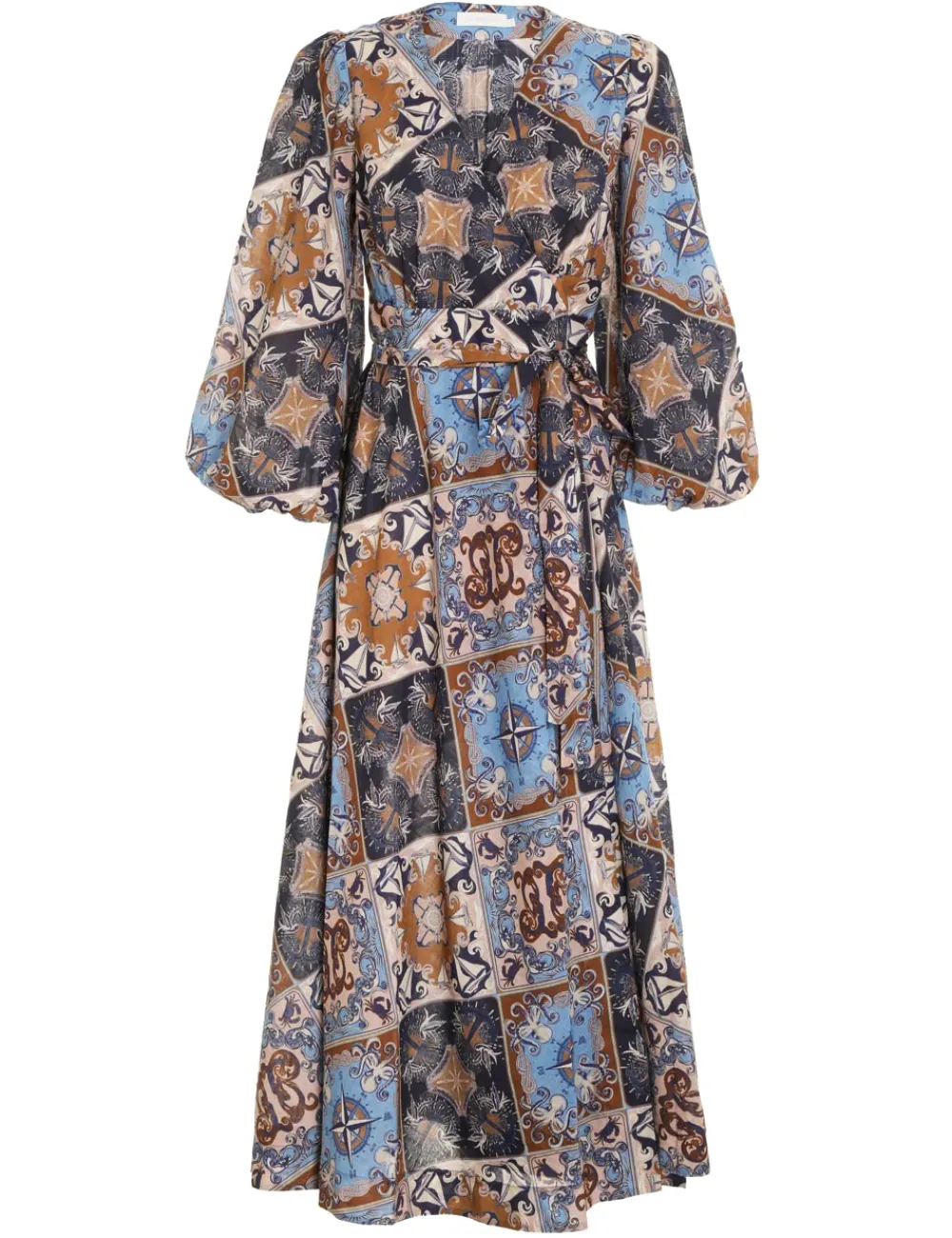 ZIMMERMANN Alight Wrap Midi Dress-Women Dresses & Coverups