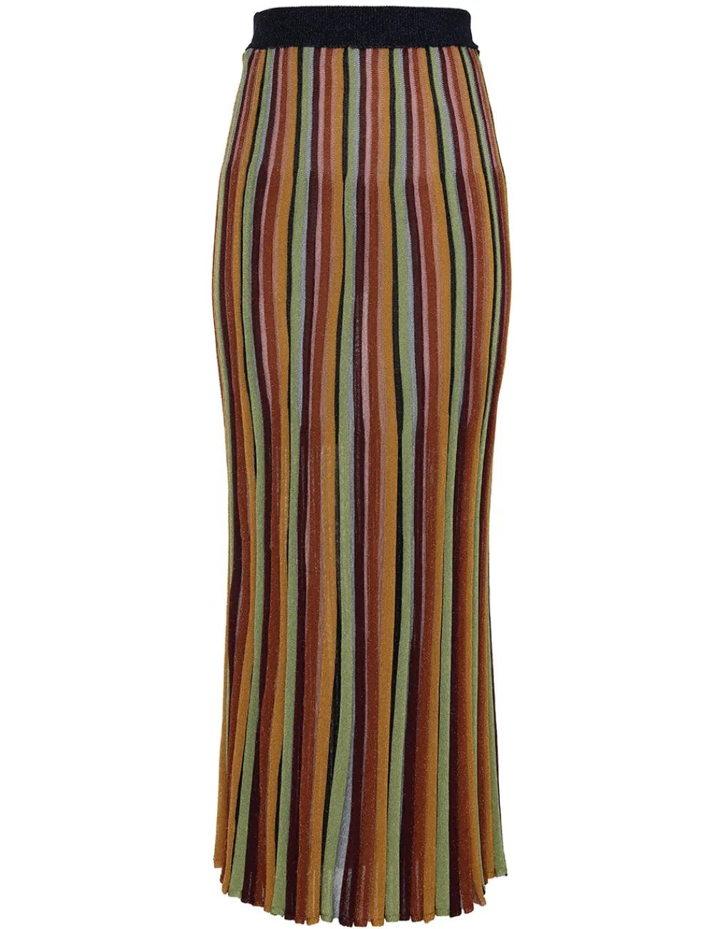 ZIMMERMANN Alight Stripe Midi Skirt-Women Skirts